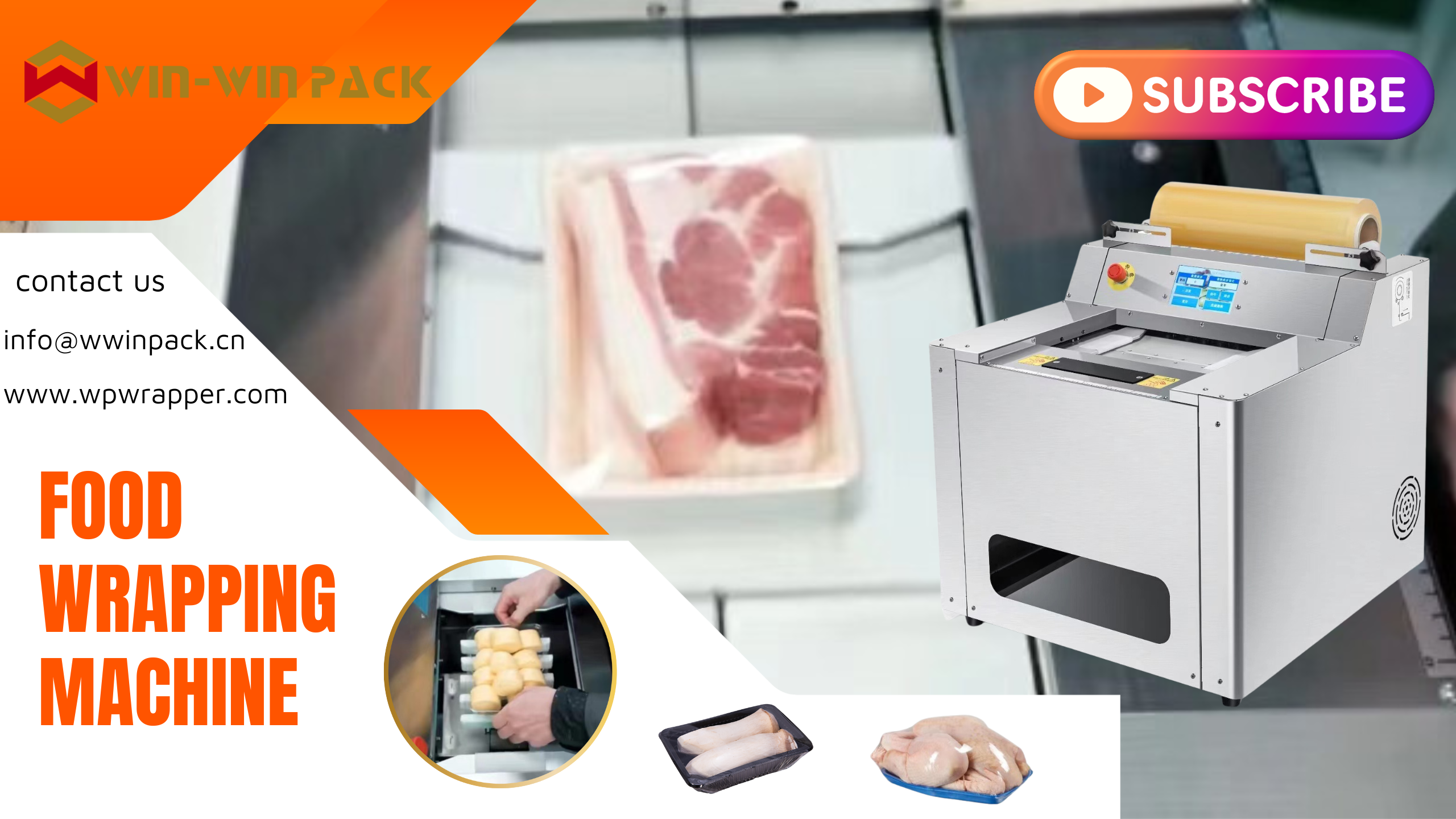 WIN-WIN PACK Efficient Productivity Food Wrapping Machine for Pack Vegetables