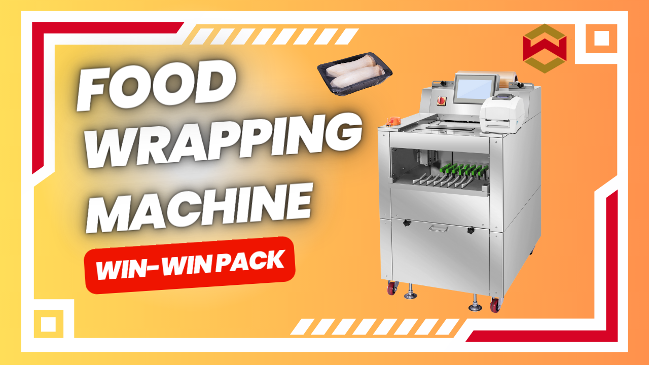 Semi-automatic food packaging machine suitable for packaging meat and vegetables
