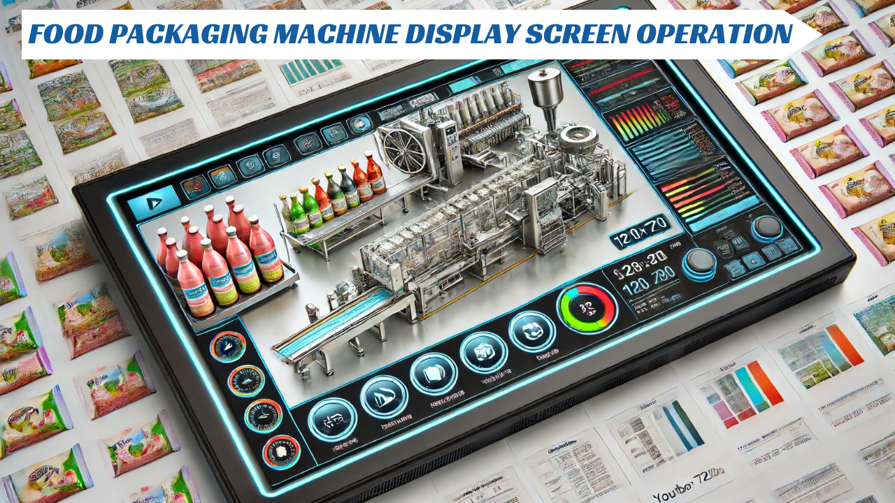 Food Packaging Machine Display Screen Operation