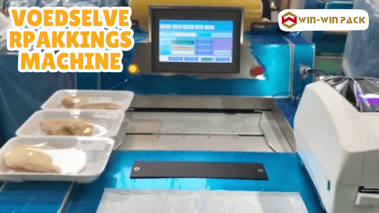 WIN-WIN PACK Vershoudfolie verpakkingsmachine/Vleesverpakkingsmachine/Gewicht-wikkel-etikettensysteem 3 in 1