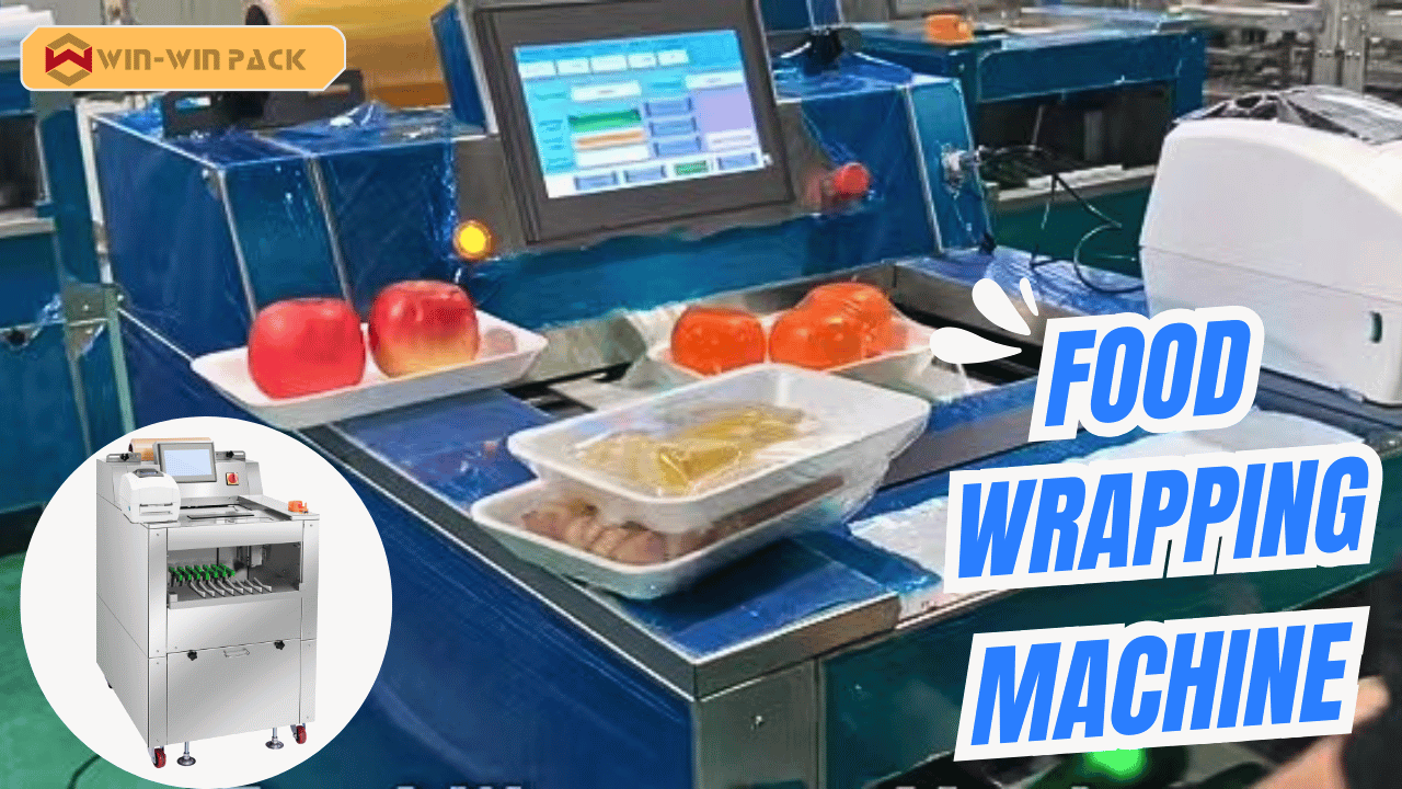 WIN-WIN PACK Meat food packing machine/commercial food wrapping machine/supermarket packing machine