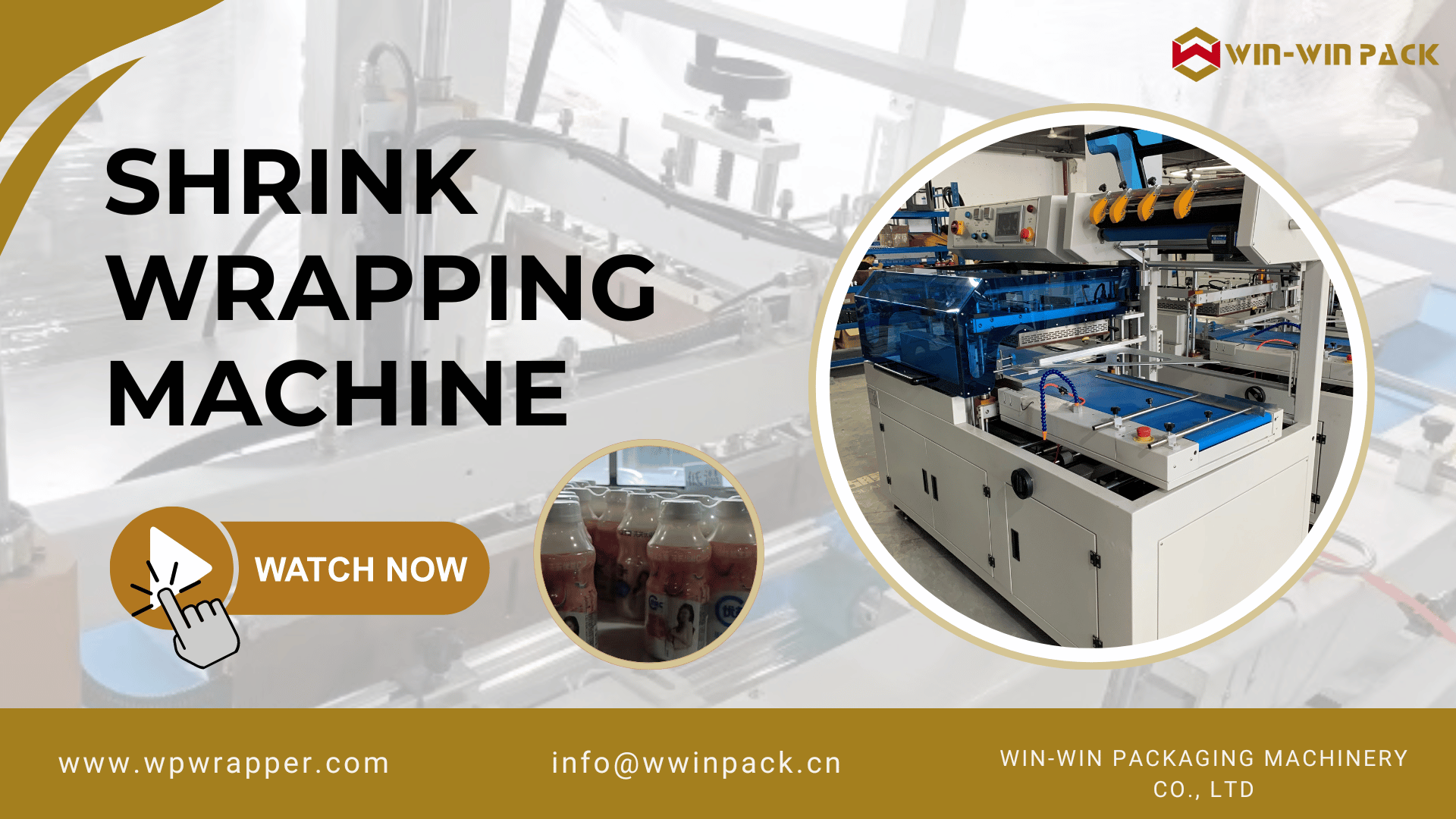 WIN-WIN PACK Vertical L Bar Sealing and Shrinking Machine | Efficient and High-Quality Packaging