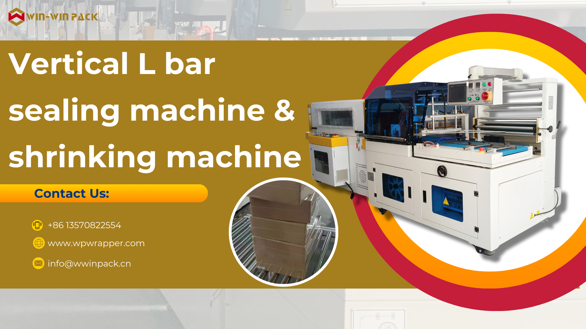 WIN-WIN PACK Vertical L Bar Sealing Machine & Shrinking Machine: Your Ultimate Packaging Solution