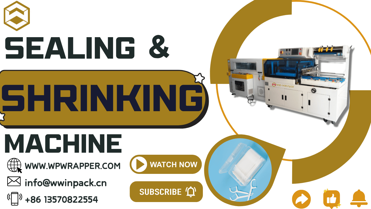 WIN-WIN PACK Automatic Vertical L Bar Sealing & Shrinking Machine for Dental Floss Packaging