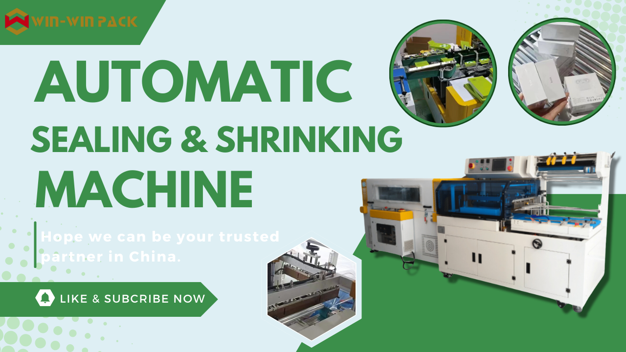 WIN-WIN PACK Automatic Sealing & Shrinking Machine | Dust-Proof Packaging with Tempered Film