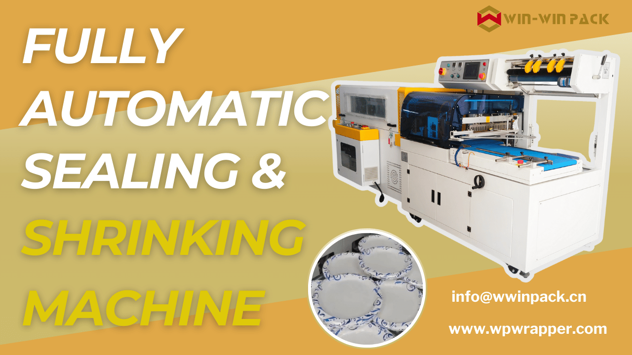 WIN-WIN PACK Fully Automatic Cut and Shrink Packaging Machine for Tableware: Enhance Packaging Efficiency and Quality