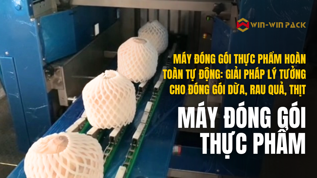 Máy Đóng Gói Thực Phẩm Hoàn Toàn Tự Động: Giải Pháp Lý Tưởng Cho Đóng Gói Dừa, Rau Quả, Thịt