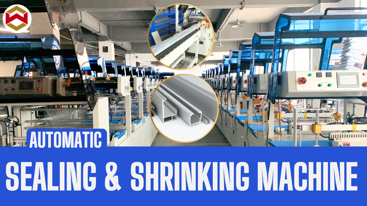 WIN-WIN PACK High-Performance Fully Automatic Sealing and Shrinking Machine for Aluminum Profiles