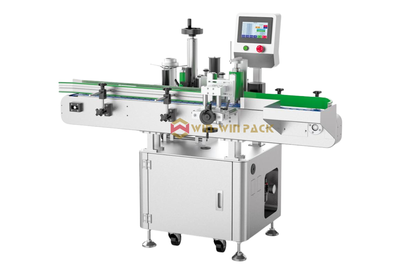 Fully automatic vertical positioning round bottle labeling machine (export type)